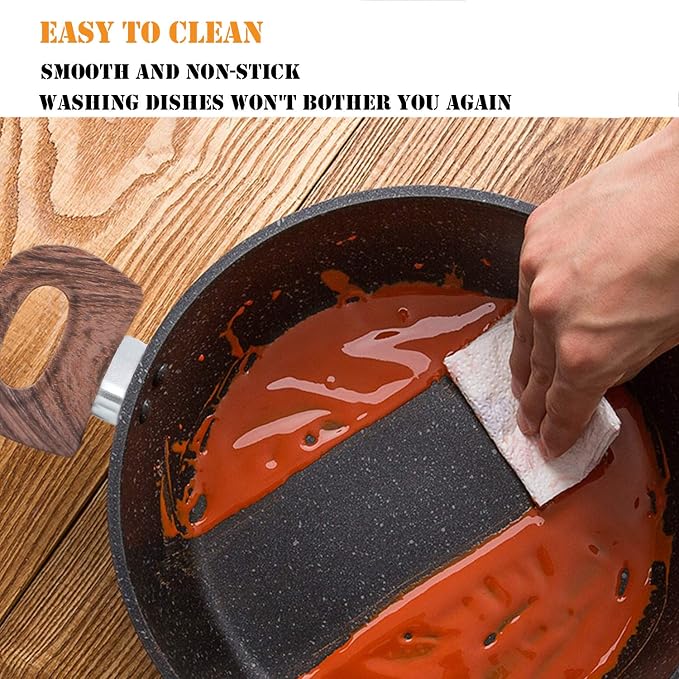 Kitchen Academy Induction Pots and Pans Set Non Stick - Image 6