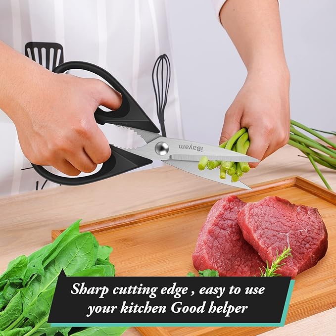 iBayam Black Kitchen Scissors - Image 4