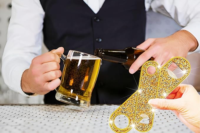 Gold Beer Bottle Opener Diamond Bling Beer Bottle Opener - Image 3