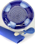 BonCera, All-in-one Premium Ceramic Garlic Grater Plate 4-Piece Set by BonCera