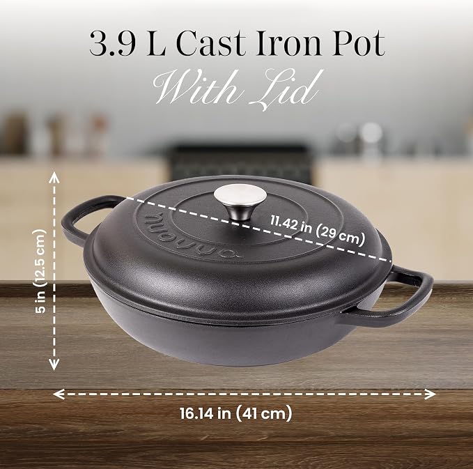 Shallow Cast Iron Casserole - Image 2