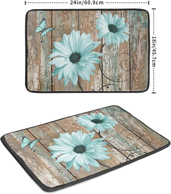 Giwawa Rustic Daisy Dish Drying Mat - Image 2