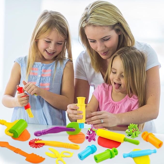 Dough Tools Kit – 12-Piece Dough Play Tools Set - Image 7