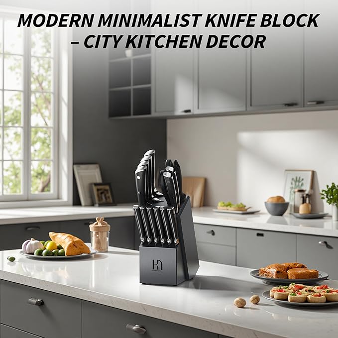 KnifeSaga Premium Knife Set 15 Pcs Quality Kitchen Knife Set - Image 8