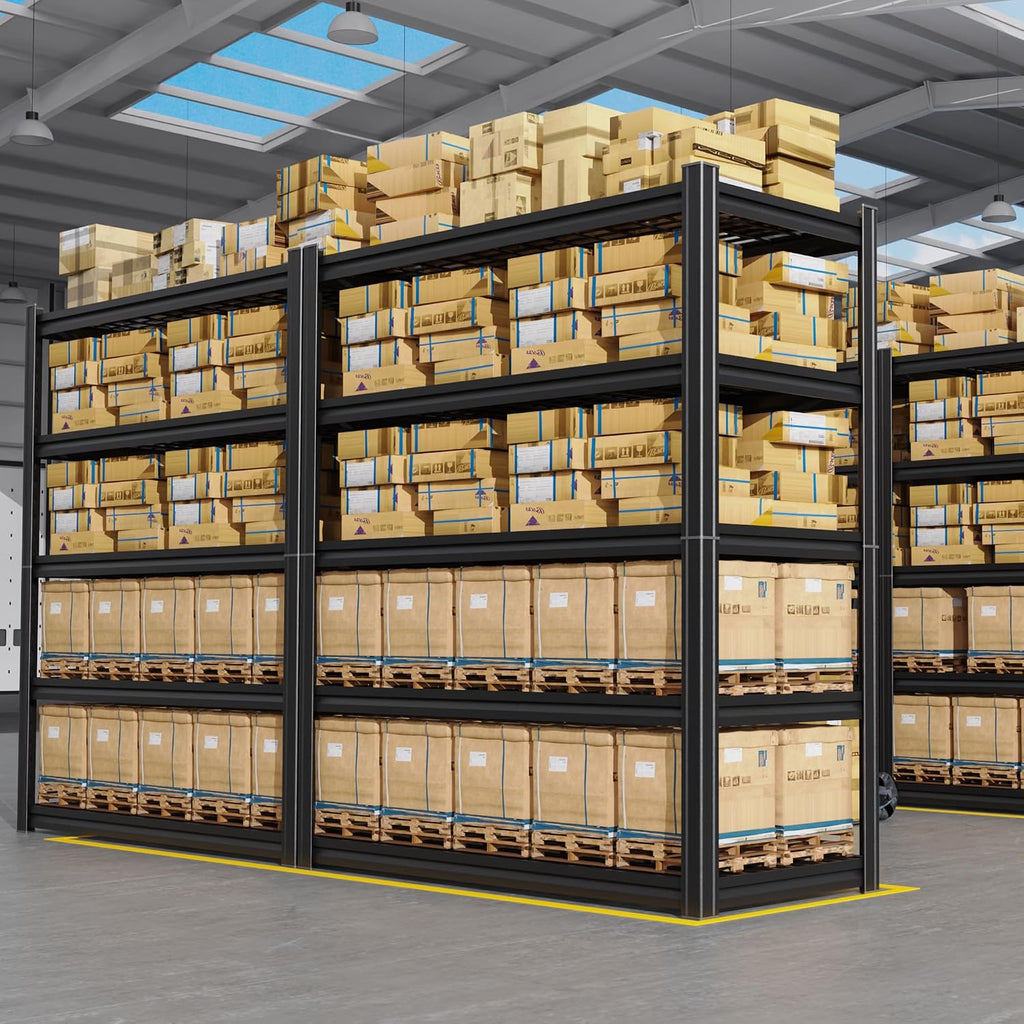 71"H Garage Shelving-3000LBS 5 Tier Storage Shelves,Adjustable Heavy