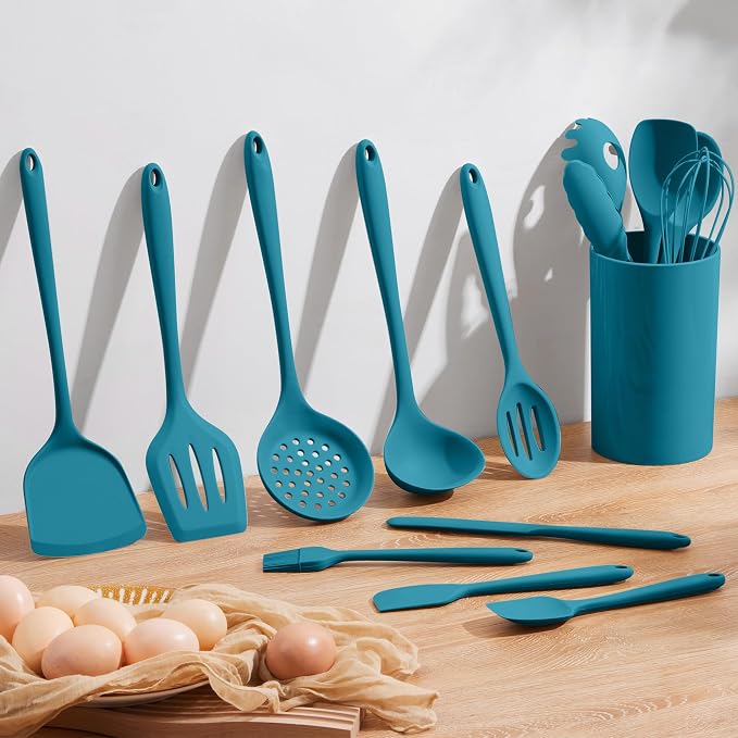 Homikit Silicone Cooking Utensils Set, 15-Piece Nonstick and Heat Resistant - Image 7