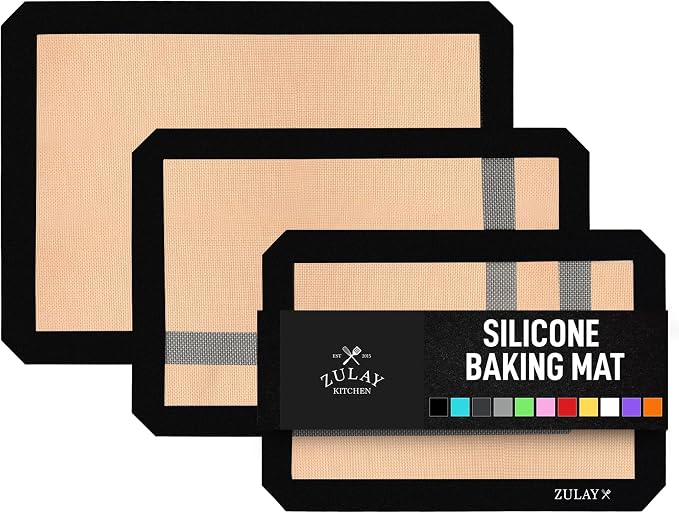 Zulay Kitchen Silicone Baking Mat Sheet Set by ZulayKitchen