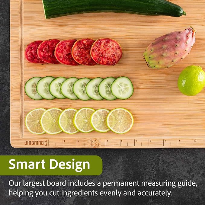 JINGNING Large Wooden Cutting Boards - Image 4