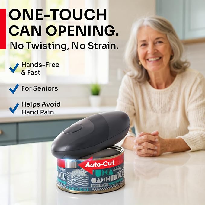 MUELLER HOME SmoothEdge Auto Electric Can Opener – Battery‑Operated One‑Touch w - Image 2