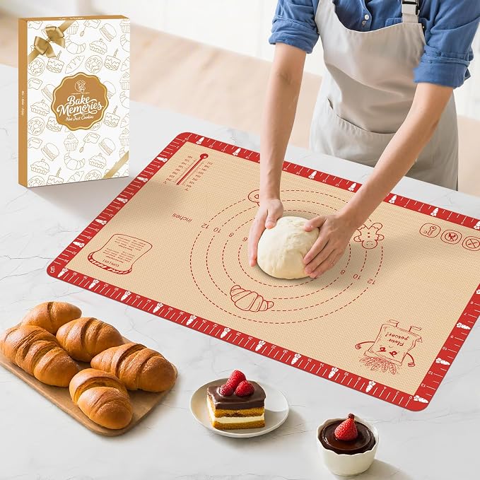 Extra Thick Silicone Baking Mat by MimekitchenKitchenHelper