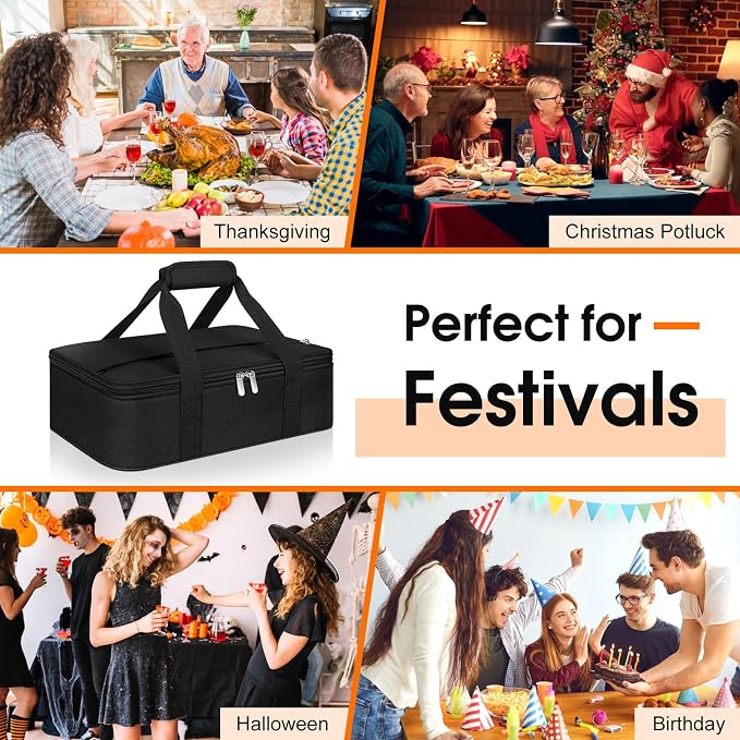 Insulated Casserole Carrier, Portable Casserole Carrier - Image 6