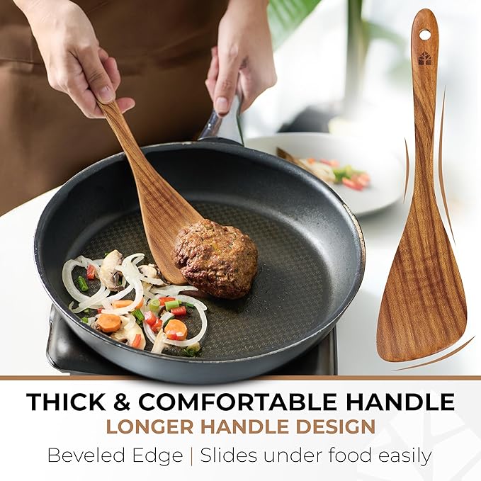 Wooden Spatula for Cooking, 12 Inch - Image 3