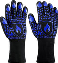 BBQ & Grill Gloves, Oven Gloves, 1472°F Silicone Oven Mitts Heat Resistant by IGNISGUARD