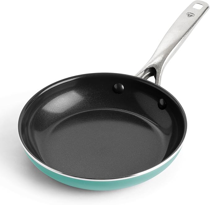 Blue Diamond 8" Nonstick Frying Pan Skillet, Diamond Infused Ceramic PFAS-Free by BlueDiamondCookware