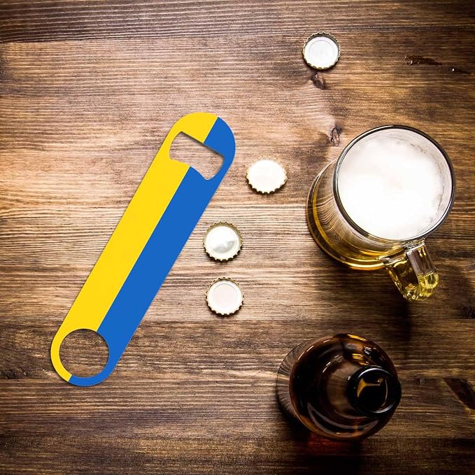 Ukraine Flag Stainless Steel Bottle Opener Yellow Blue Ukrainian Symbol Emblem - Image 6