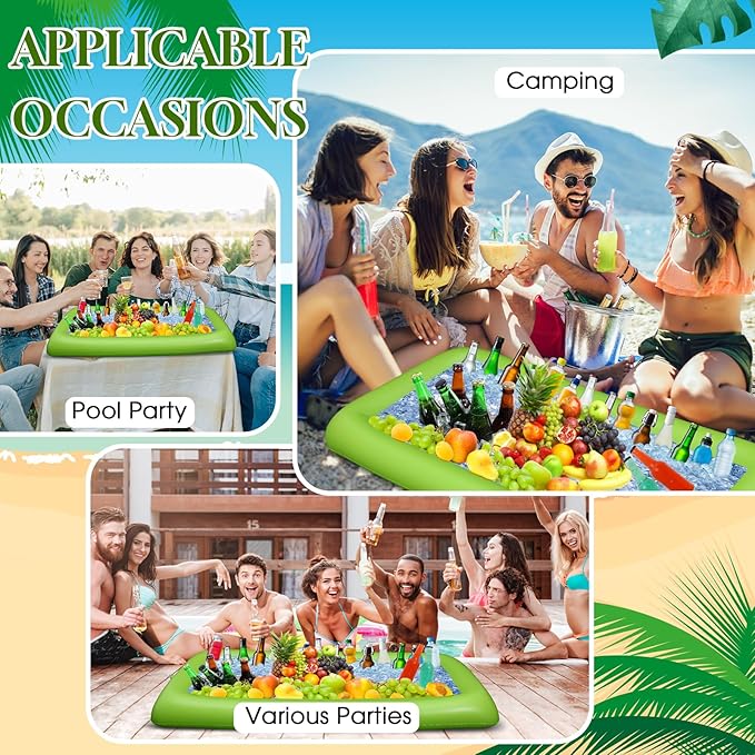 Leitee 3 Pcs Inflatable Serving Bar Kit Includes Salad Buffet Tray - Image 6