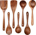 Wooden Non-Stick Kitchen Pan Toolset 7 Pieces Set, Natural Kitchen Utensils by YYLTJR