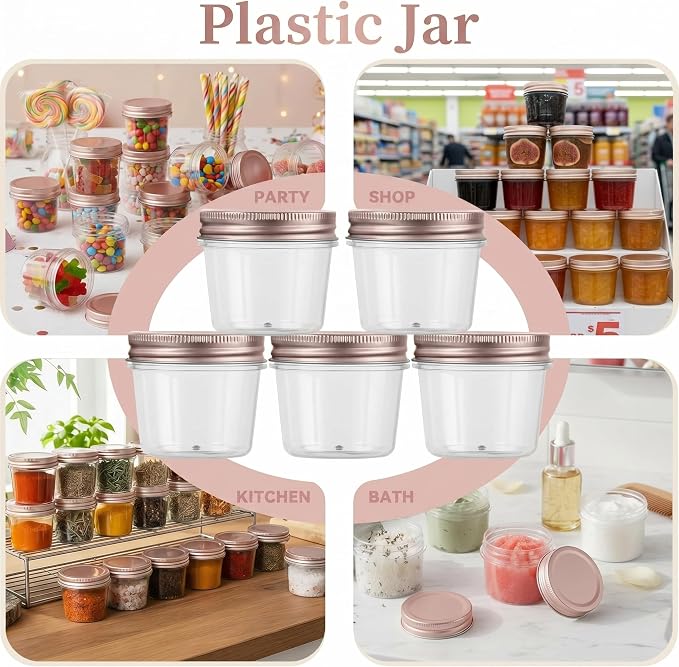 novelinks 4 oz Small Plastic Jars - Image 6