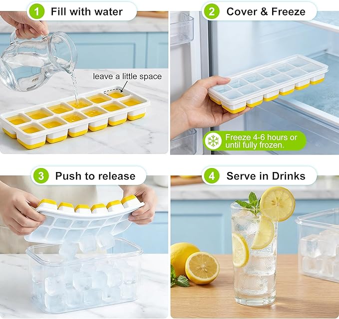 NFK Ice Cube Tray with Lid & Bin - Image 7