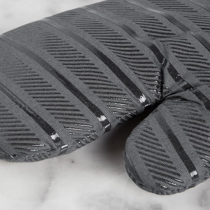 KitchenAid Albany Oven Mitt 2-Pack Set, Charcoal Grey - Image 4