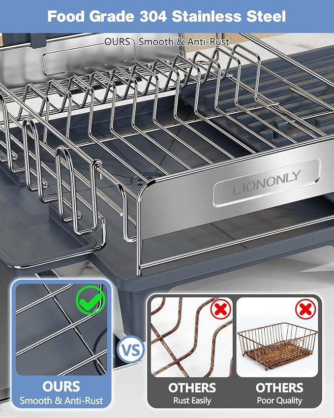 Expandable Dish Drying Rack, Dish Racks - Image 5