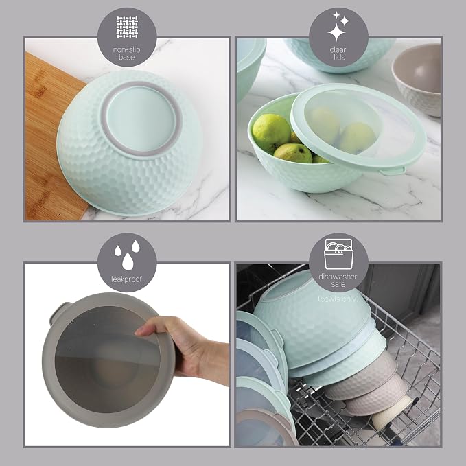 COOK WITH COLOR Mixing Bowls with Lids - Image 7