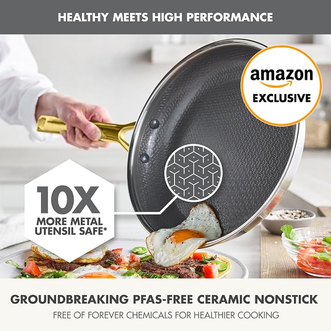 GreenPan Hybrid 10” Nonstick Stainless Steel Frying Pan Skillet, APEX Tri-Ply - Image 2