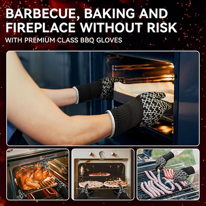 HandLove Aramid Heat Resistant BBQ Gloves – Grilling & Oven Gloves - Image 6