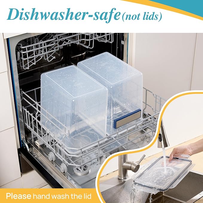 Vtopmart 8.5L 2 Pack Extra Large Flour Sugar Storage Containers - Image 4
