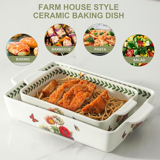 Ceramic Papaver rhoeas Baking Casserole Dish - Image 4