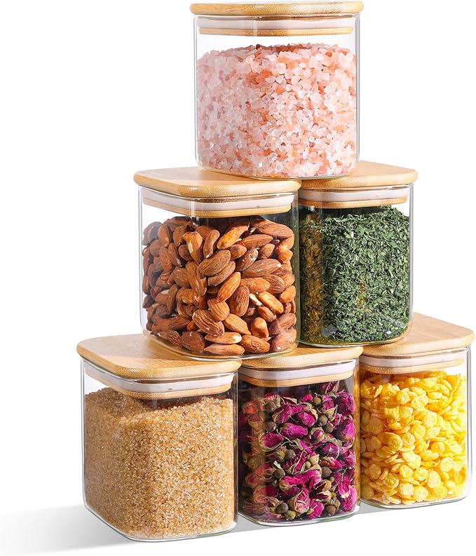 ComSaf 0.7 Qt Rectangle Glass Storage Containers by ComSaf