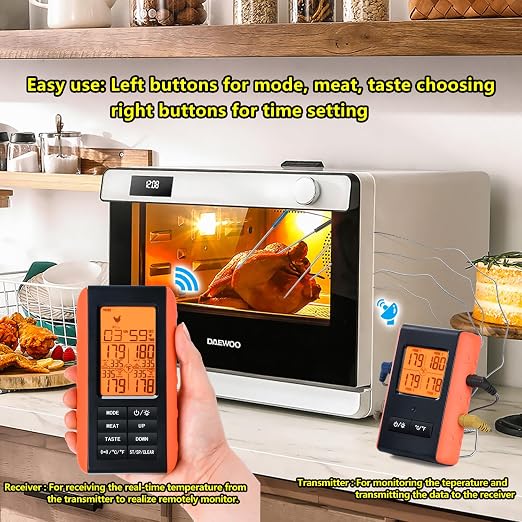Wireless Meat Thermometer for Grilling and Smoking, Food Thermometer for BBQ - Image 6