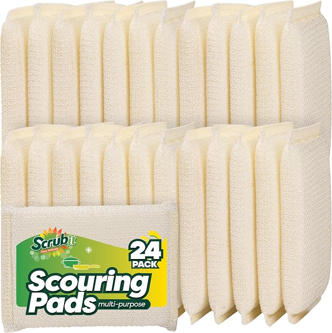24 Pack Scrub Sponges Kitchen by SCRUBIT, Non-Scratch Cleaning Sponges by SCRUBIT