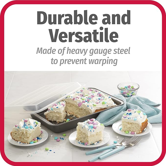 GoodCook Set of 2 Nonstick Steel 13" x 9" Cake Baking Pans - Image 4