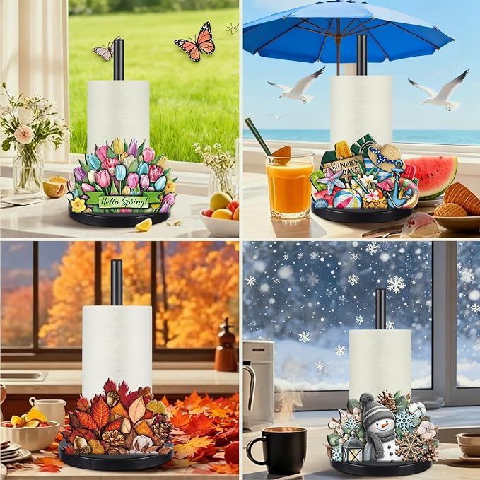 LemonRoad 17 Pcs Memorial Day Holiday Interchangeable Kitchen Paper Towel - Image 3