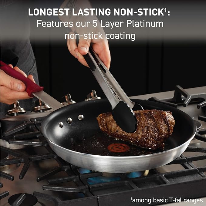 T-Fal Professional VX3 Brushed Nonstick Fry Pan - Image 3