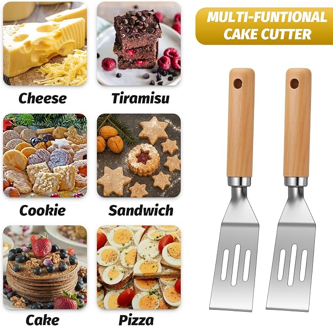 Patelai 5 Pack Small Spatula Mini Serving Brownie Spatula - Image 5