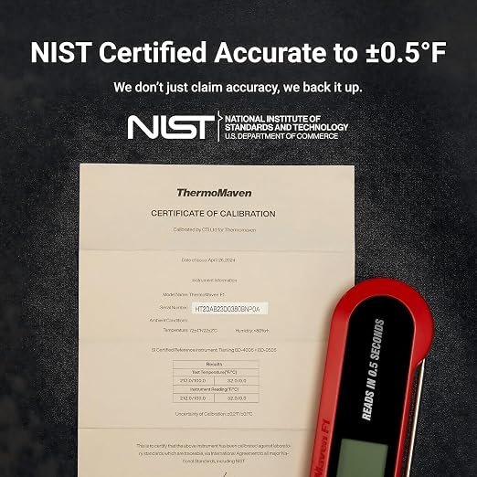 Professional 3X Faster 0.5sec Instant Read Meat Thermometer Digital, High - Image 3