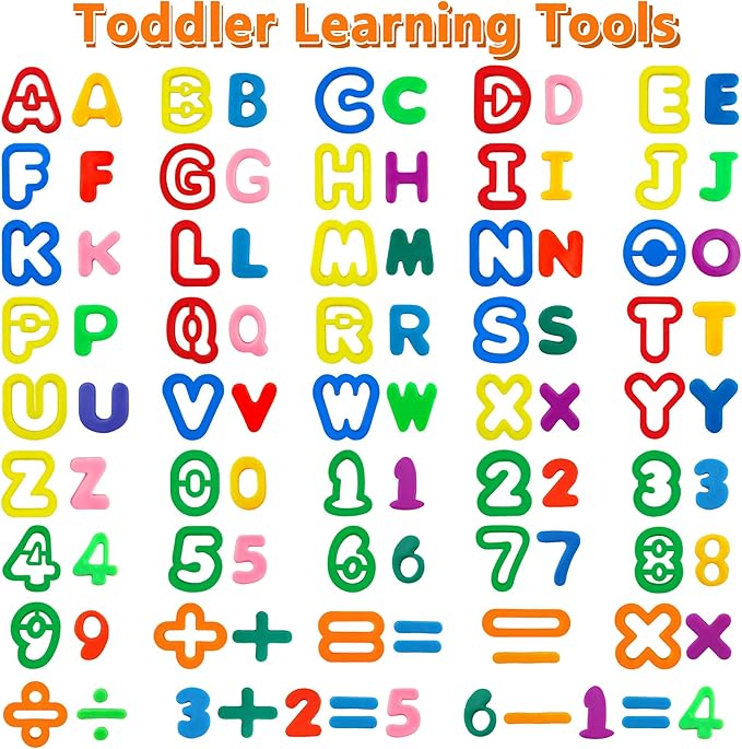 Dough Tool Set with Dough Alphabet Cutters, Numbers Cutters, Mathematical - Image 3