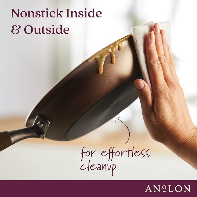 Anolon Advanced Home Hard Anodized Nonstick Frying Pan, 14.5 Inch – Large - Image 4