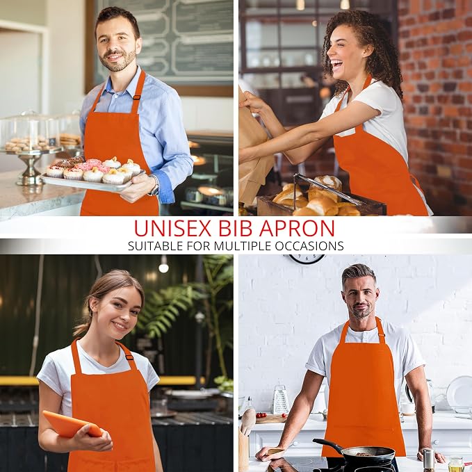 Utopia Kitchen 10 Pack Bib Apron Adjustable - Image 5