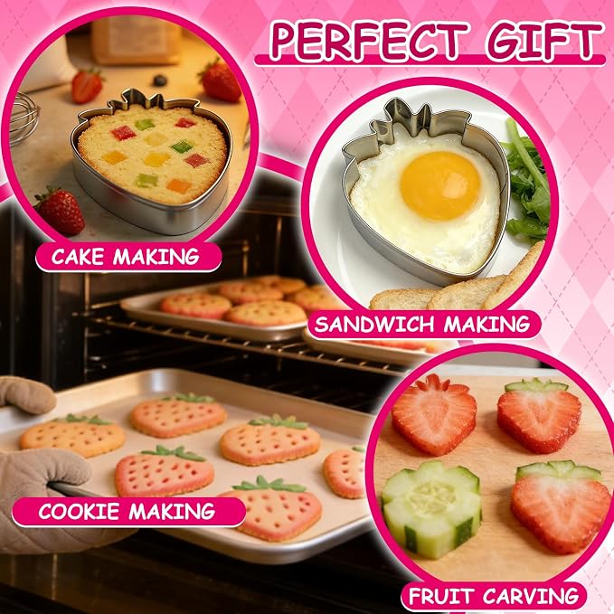 Strawberry Cookie Cutter Fruit Vegetbale Biscuit Cutters - Image 3