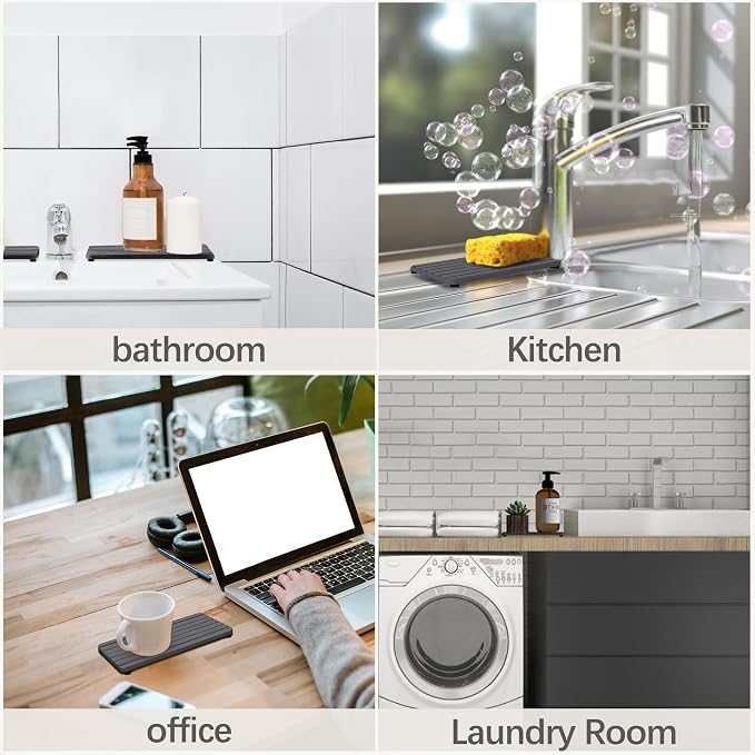NiuYichee 2 PCS Water Absorbent diatomite Coasters, 10.2" x 4" Water Absorbing - Image 6