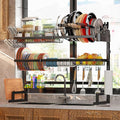 ADBIU Over Sink Dish Drying Rack Snap-On Design Large Dish Drainer Storage by ADBIU