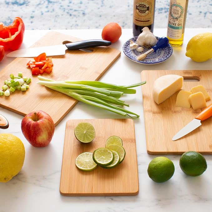 Totally Bamboo 3-Piece Cutting Board Set, Bamboo Wood Cutting Boards - Image 7
