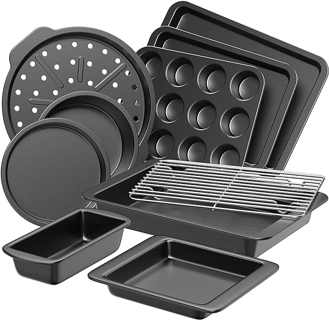 HONGBAKE Bakeware Sets, Baking Pans Set, Nonstick Oven Pan by HONGBAKE