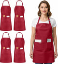Utopia Kitchen 4 Pack Bib Apron Adjustable by UTOPIAKITCHEN