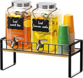 2-pack 1 Gallon Drink Dispenser, Glass Beverage Dispenser by Zuyachuza