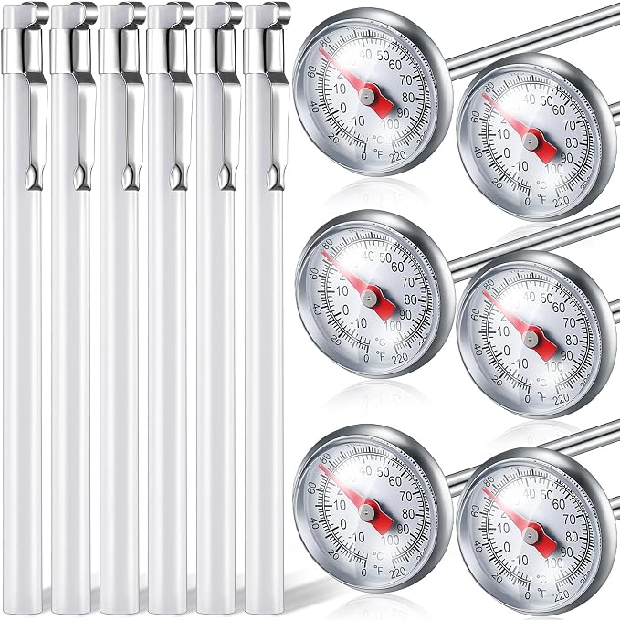 Xuhal 6 Pcs Stainless Steel Kitchen Thermometer by Xuhal