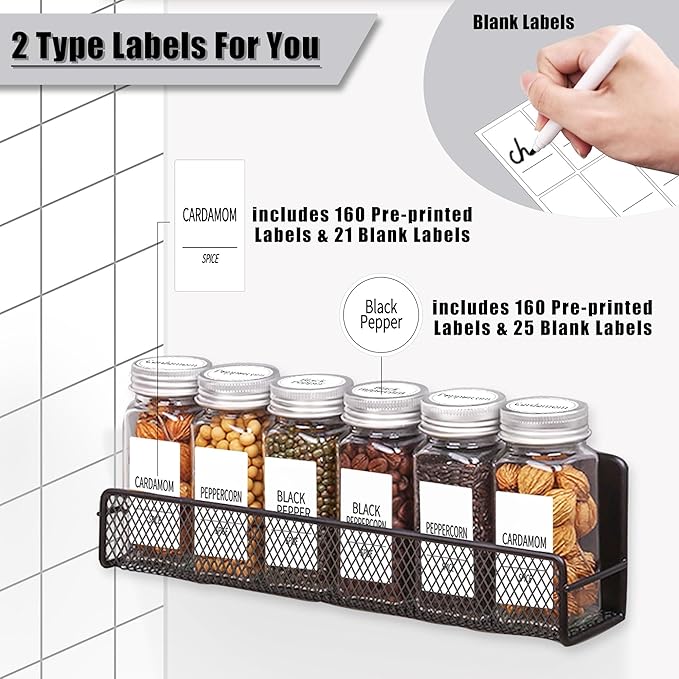 Churboro Magnetic Spice Rack for Refrigerator - Image 4